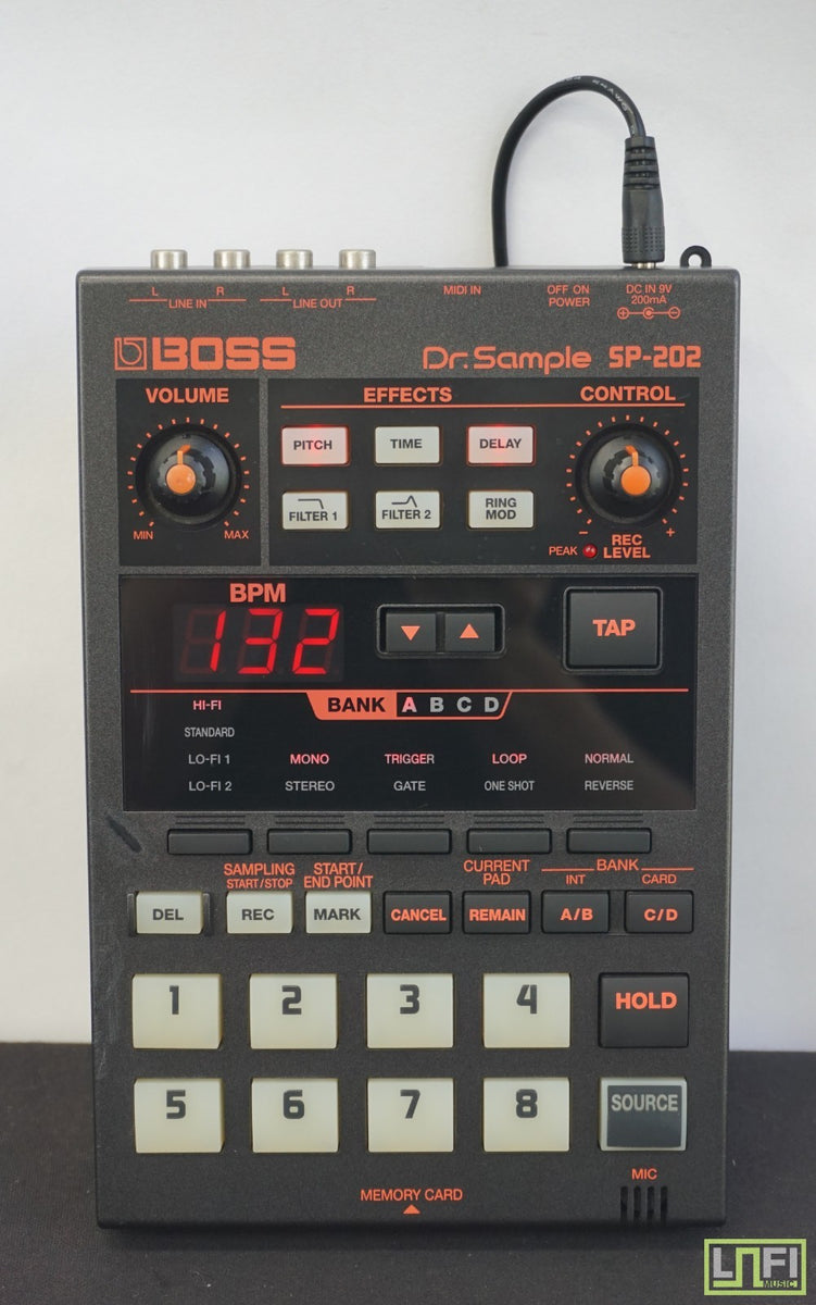Roland Boss SP-202 Dr Sample Drum Machine Sampler Sequencer Lo-fi W/ F ...