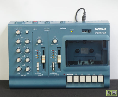 Tascam Porta 02 Blue 4 Track Analogue Cassette Recorder - Just Serviced - image 1