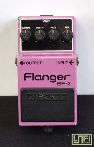 Boss BF-2 Flanger - 1981 Vintage Purple Guitar Effects Pedal Black Label - MIJ - image 1