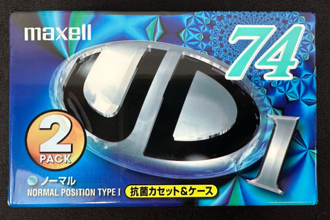 Maxell Cassette Tape UD1 74 Normal Position Type 1 - 2 Pack - NOS / Sealed! - image 1