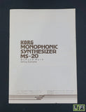 Korg MS-20 Monophonic Synthesiser Original 1985 Settings Examples Book. - image 1