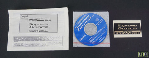Roland SRX-05 Supreme Dance Accessories - CD ROM, Sticker & Manual ONLY - image 1