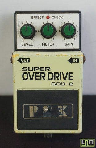 PSK SOD-2 Super Over Drive Vintage Overdrive Guitar Effect Pedal - Made in Korea - image 1
