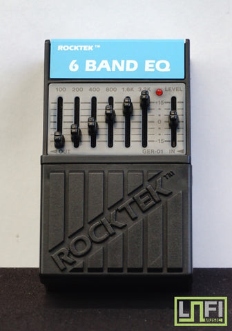 Rocktek 6 Band EQ Graphic Equalizer GER-01 Vintage Guitar Effect Pedal - image 1