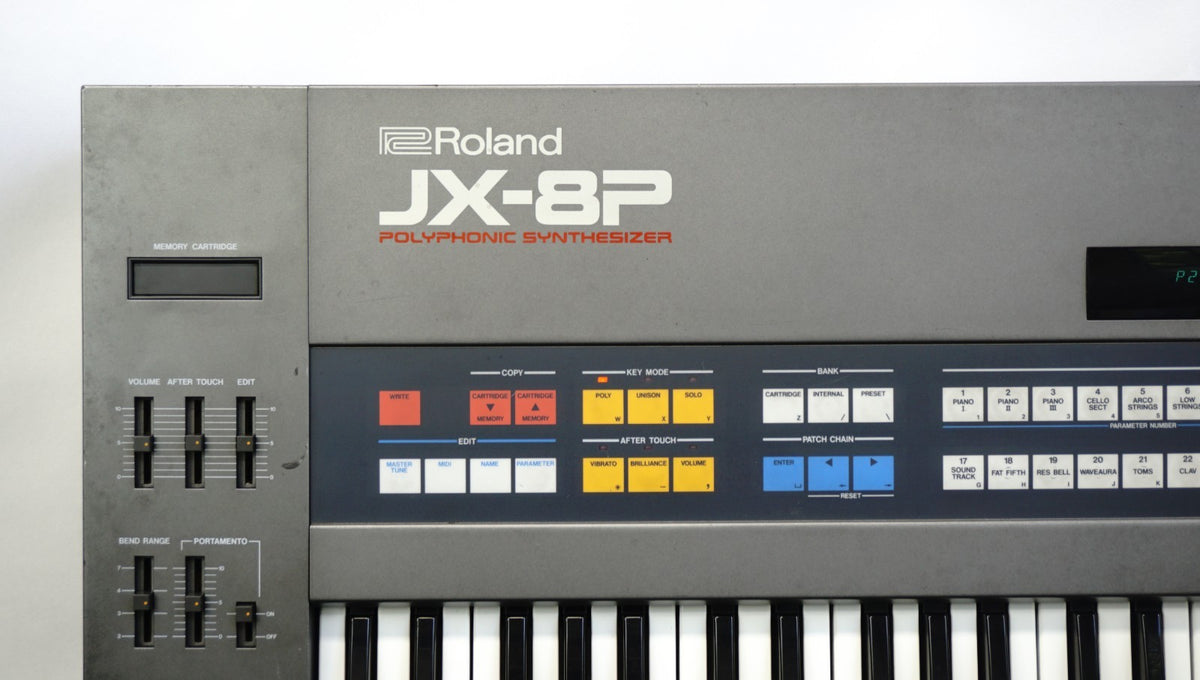 Roland JX-8P 80's Vintage Polyphonic Analogue Synthesiser - 100V