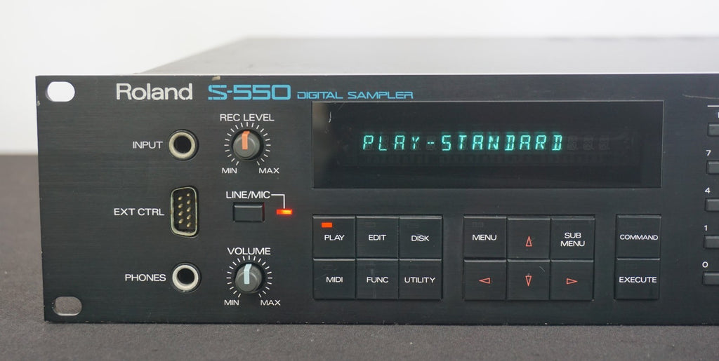 Roland S-550 Vintage Digital Sampler 2U Rack Mount W/ Gotek - 100V