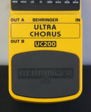 Behringer UC200 Ultra Chorus Yellow Electric Guitar Effects Pedal - image 3