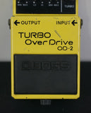 Boss OD-2 Turbo Overdrive 1991 Yellow Electric Guitar Pedal - MIT - image 3