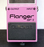 Boss BF-2 Flanger - 1981 Vintage Purple Guitar Effects Pedal Black Label - MIJ - image 3