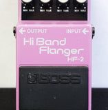 Boss HF-2 High Band Flanger Pastel Purple 80's Guitar Effects Pedal - MIJ - image 3