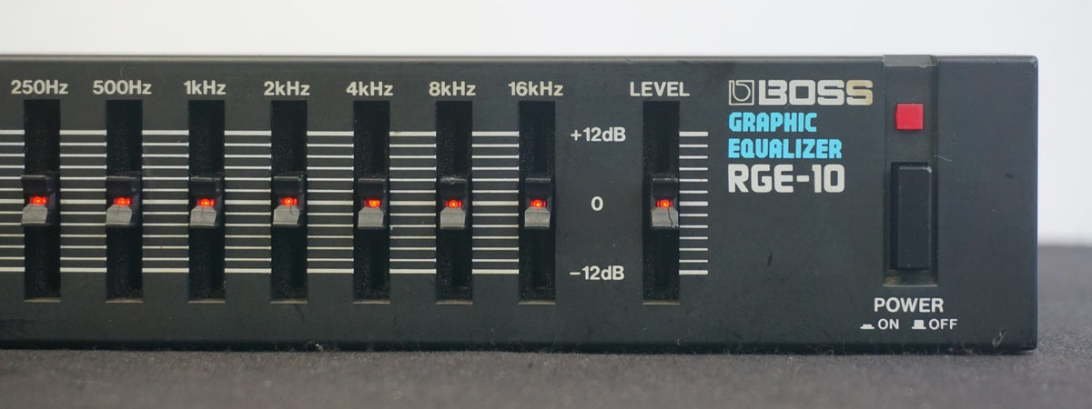 Boss RGE-10 Graphic Equaliser - 80's Vintage Half Micro Rack Signal Pr ...