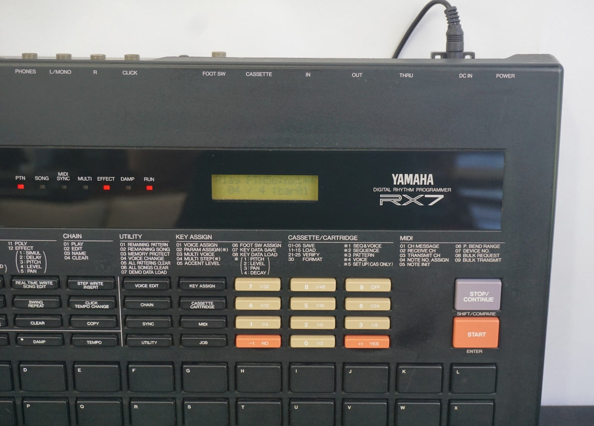 Yamaha RX7 Vintage Programmable Digital Drum Rhythm Machine Sequencer ...