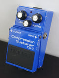 Boss CS-2 Vintage 80's Blue Compression Sustainer Guitar Effects Pedal - MIJ - image 4