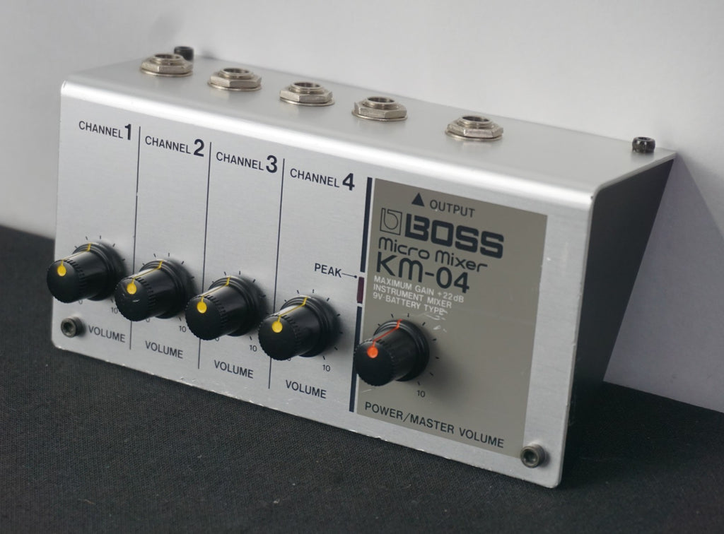 Boss Micro Mixer KM-04 - Vintage 80's Mini Portable Mixer - MIJ