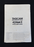 Tascam 424 MKII Owner's Manual - English - Original - image 4