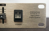 Classic Pro CEQ1215 Dual 15 Band Graphic Equaliser 1U Rack Mount - 100V - image 5