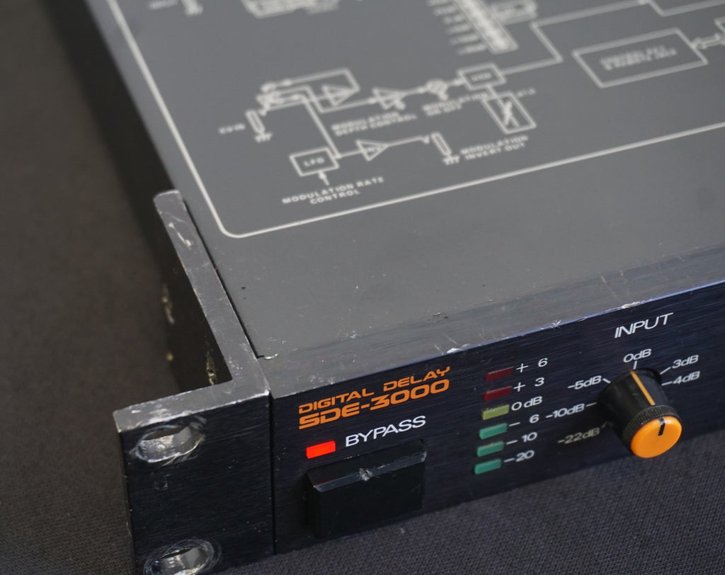 Roland SDE-3000 デジタルディレイ ラックマウント欠品 動作品 Roland Digital Delay SDE-3000 Vintage 80's 1U Rack Mount Effects