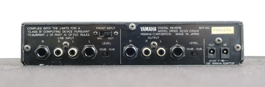 Yamaha DR100 Small 1/2 U - Half Rack Digital Reverb – LOFI Music