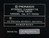 Pioneer CT-1000 Vintage 3 Head Hi-Fi Stereo Cassette Deck Player & Recorder 100V - image 14