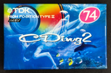 TDK CDing2 CD2-74R 74-Minute Type II High Position Cassette Tape - SEALED NOS - image 1
