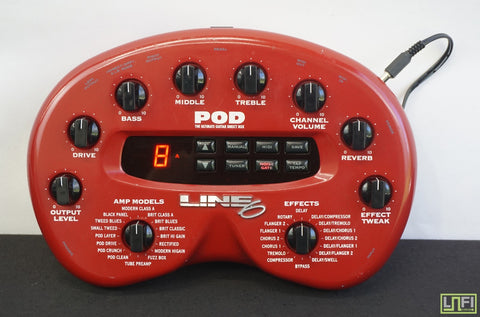 Line 6 Pod Ultimate Guitar Effects & Amp Model Box / Kidney Bean - image 1