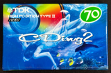 TDK CDing2 CD2-70R 70-Min Type II High Position Blank Cassette Tape NOS - image 1