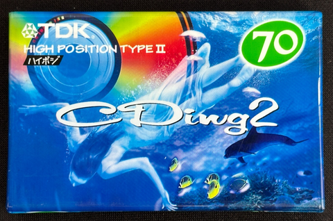 TDK CDing2 CD2-70R 70-Min Type II High Position Blank Cassette Tape NOS - image 1