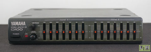 Yamaha Q100 Vintage 7-Band Stereo Graphic Equaliser Half Rack Made in Japan - image 1