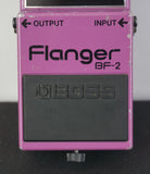 Boss BF-2 Flanger - 90's  Vintage Purple Guitar Effects Pedal Black Label - MIT - image 3