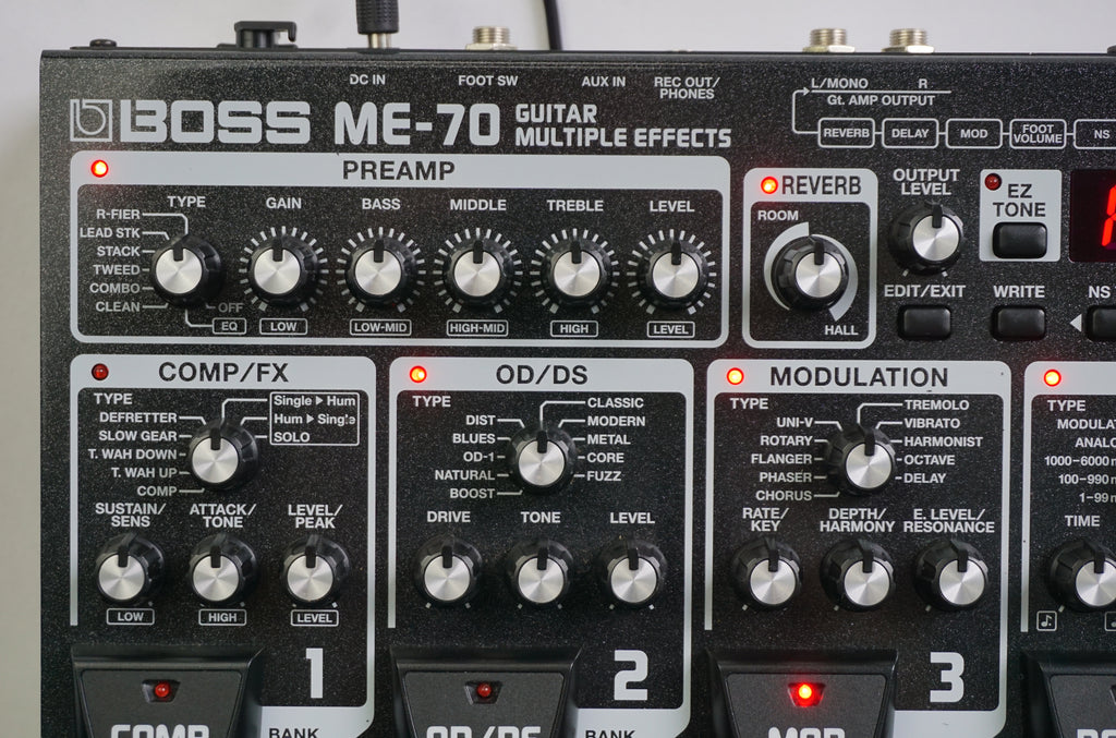 Boss ME-70 Guitar Multiple Effects Pedal W/ Amp Modeling – LOFI Music