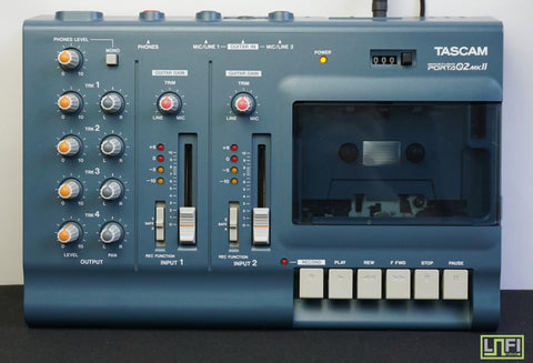 Tascam Porta 02 MKII Blue 4 Track Analogue Cassette Recorder - Just Serviced