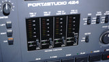Tascam Portastudio 424 4 Track Cassette Tape Recorder Multitrack Mixer - Navy