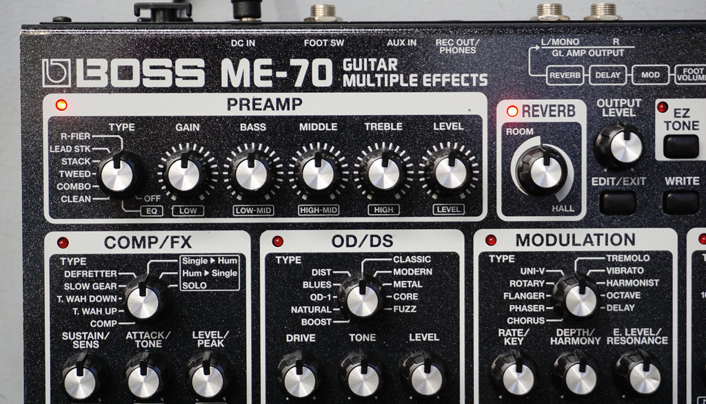 Boss ME70 Guitar Multiple Effects Pedal W/ Amp Modeling LOFI Music