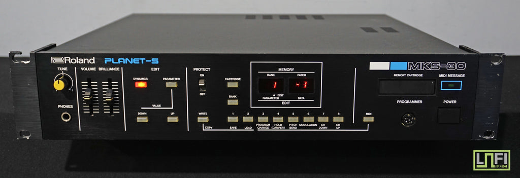 80s Roland Rack Effects Roland MKS-30 Planet-S 80's Polyphonic Synthesiser 2U Rack Mount 240V ...