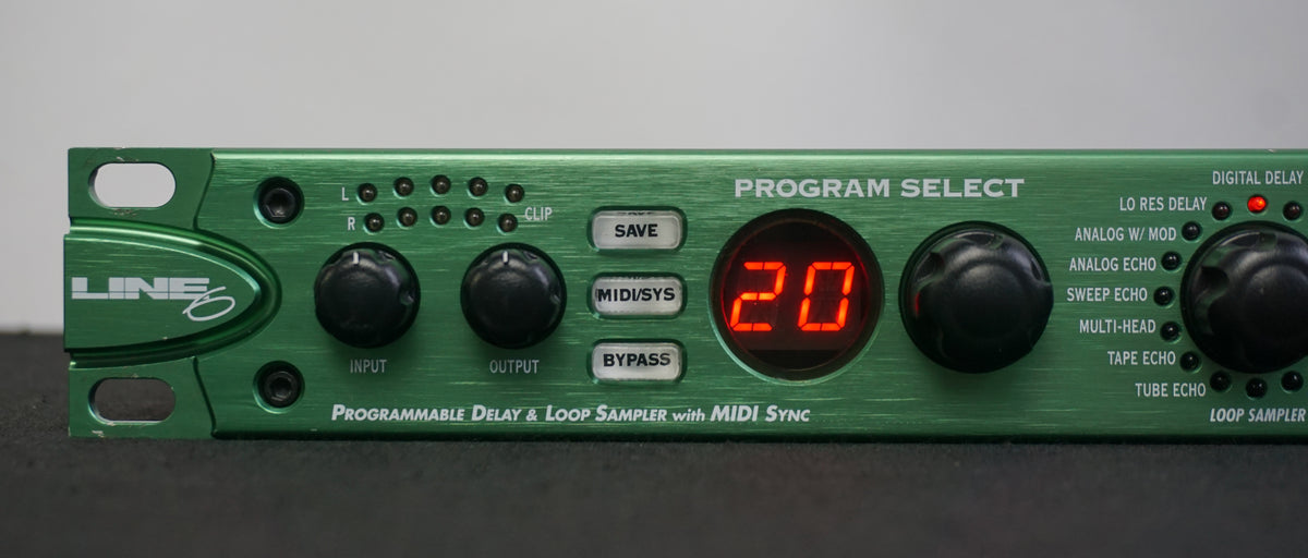 Line 6 Echo Pro Rack Programmable Delay Loop Sampler With MIDI