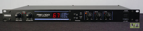 Yamaha REV100 Digital Reverberator - 80's 1U Rack Mount Effects Box