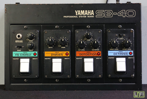 Yamaha SB-40 Vintage Professional Guitar Effects Pedal Board CH-03 PH-01 DI-01