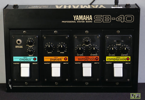 Yamaha SB-40 Vintage Professional Guitar Effects Pedal Board CH-01 PH-01 DI-01