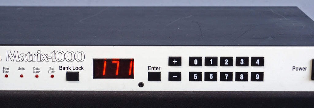 Oberheim Matrix-1000 White Upgraded 1U Rackmount Analogue