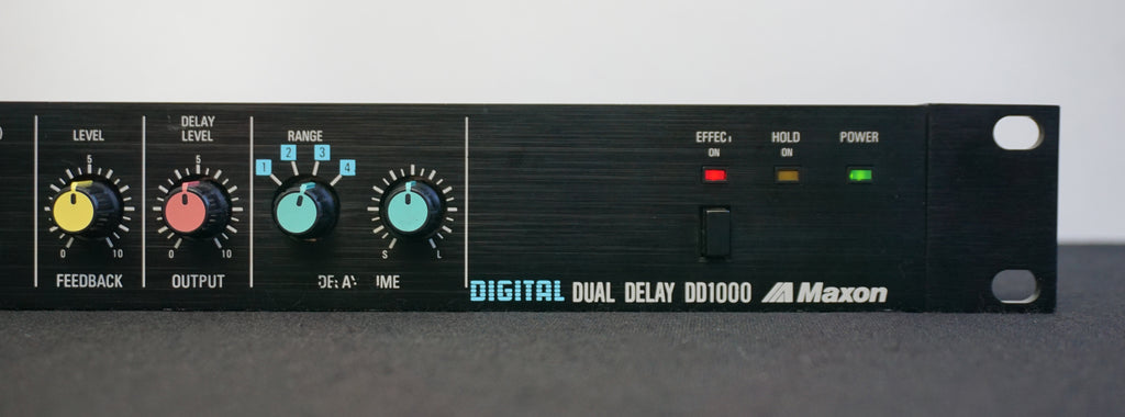 Maxon Digital Dual Delay DD1000 80's Vintage 1U Rack Effects