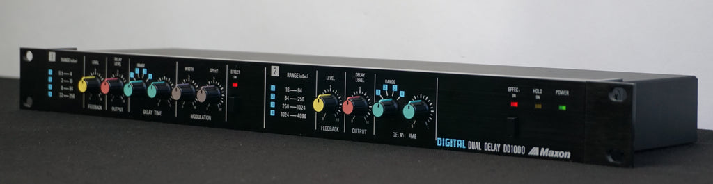 Maxon Digital Dual Delay DD1000 80's Vintage 1U Rack Effects