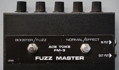 Ace Tone FM-3 Fuzz Master Early 70's Black Electric Guitar Effect 