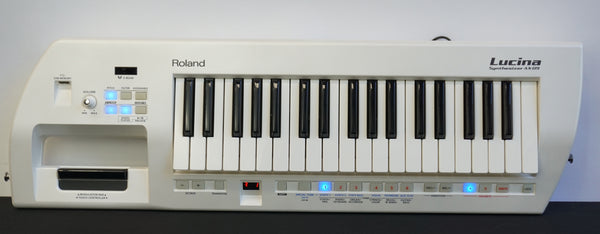 Roland Lucina AX-09 White Keytar / Synthesiser W/ USB MIDI Box