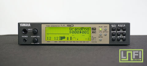 Yamaha Rompler Yamaha MU50 MIDI Tone Generator 90's 1/2U Sound Module Rompler – LOFI Music