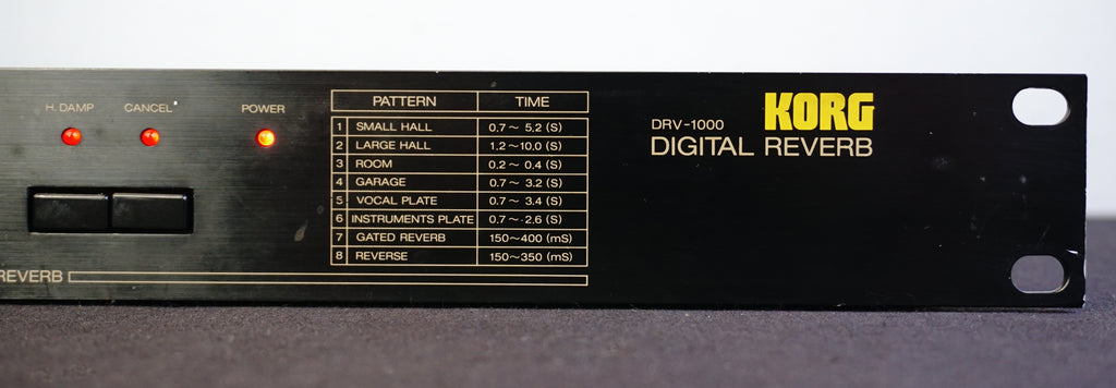 ❤️KORG DRV-1000 デジタルリバーブ　ジャパンビンテージエフェクター Korg DRV-1000 Vintage 1980's Digital Delay 1U Rack Mount Effects