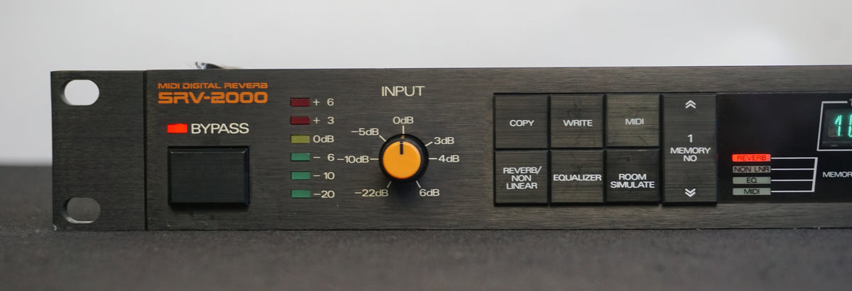 Roland SRV-2000 Vintage 80's MIDI Digital Reverb 1U Rack Effects / SDE ...