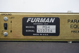 Furman Parametric Equalizer Model PQ-4 1U Rack Equaliser Signal Processor - 100V