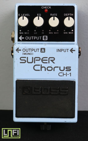 Boss CH-1  Stereo Super Chorus Electric Guitar Effect Pedal - Blue Label - 1990