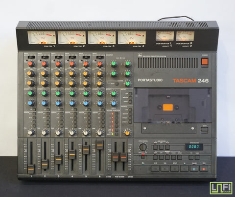 Tascam Portastudio 246 80's 4 Track Multitrack Cassette Tape Recorder - 100V