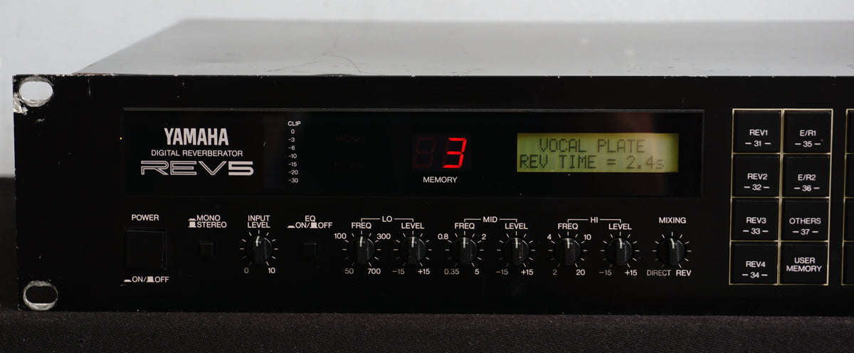 Yamaha Rev-5 Vintage Programable Stereo 80's Digital Reverberator - 10 ...